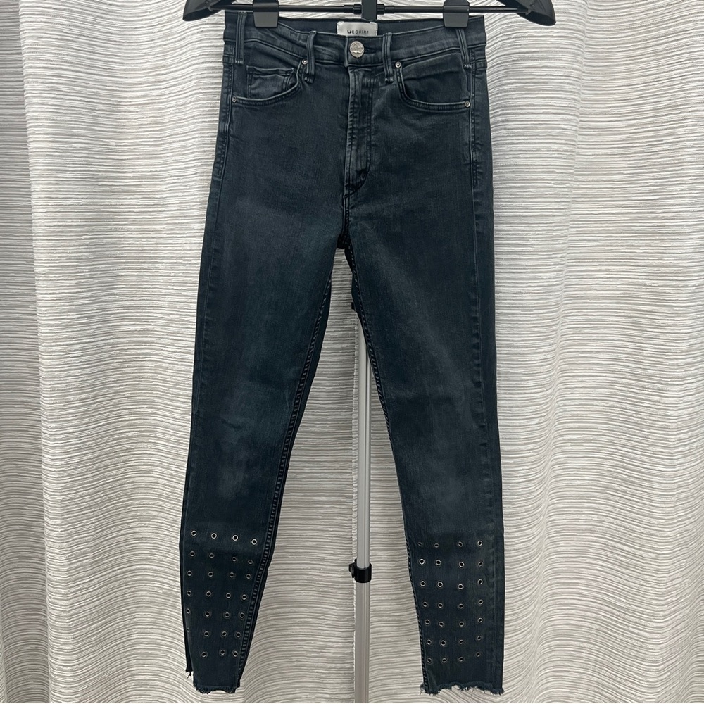 McGuire Denim Women's Black Studded Jeans Size 27
